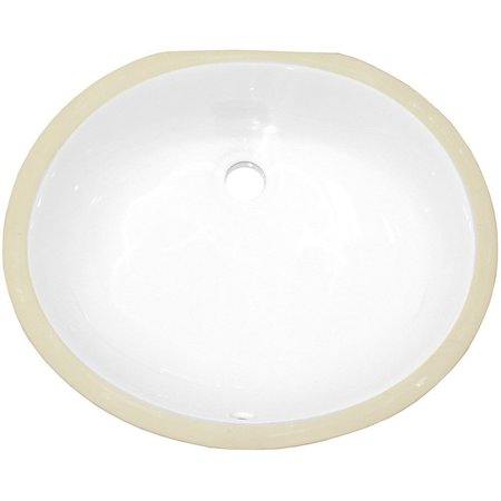 AMERICAN IMAGINATIONS 16.5-in. x 13.25-in. Ceramic Bathroom Undermount Sink In White CSA AI-36052